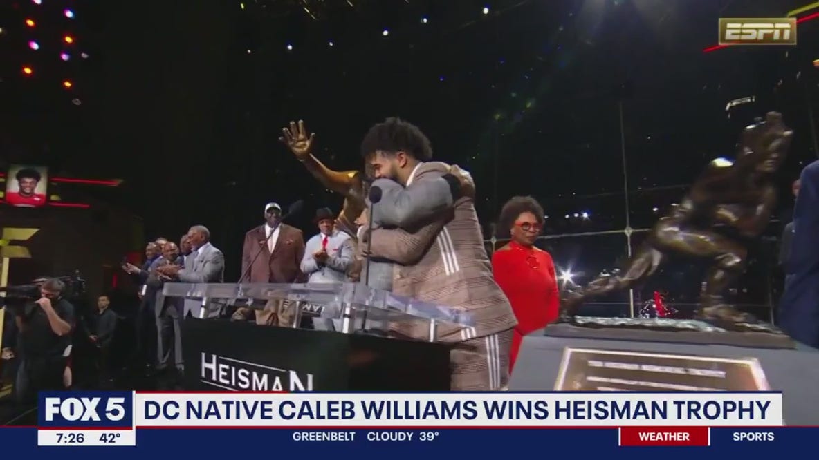 DC native Caleb Williams wins 2022 Heisman Trophy